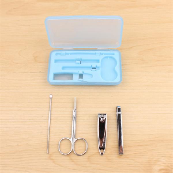 Colorful Stainless Steel Nail Cutter Set Four Pieces With Box