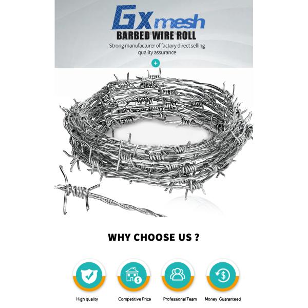 Economical Custom Design hot dip galvanized barbed wire 10kg barbed wire price in bangladesh for security
