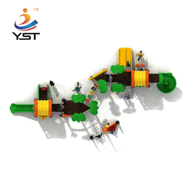 Residential Area Kids Playground Slide Sand Blasting Craft ISO Certification