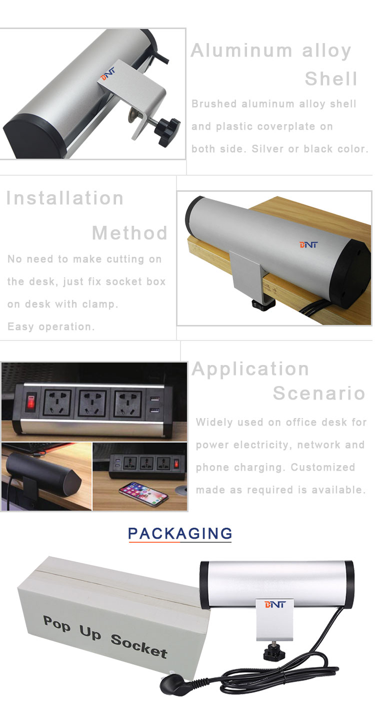 office worktop table top type socket with usb chargehdmi rj45