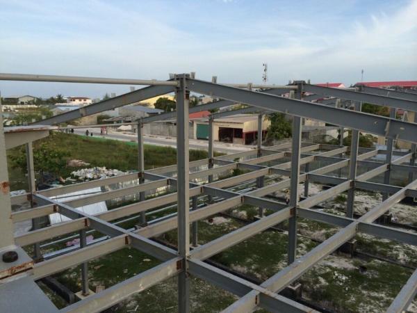 Quality Construction Steel Structure , 2 - floor Garage Steel Building Structures for sale