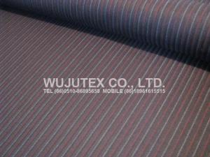 T/R 65% polyester 35% rayon yarn dyed herringbone stripe fabric, very nice wool like handfeel. item no. WJY5331#