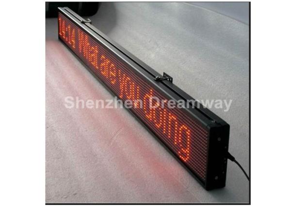 Quality Single Red LED Scrolling Message Display 5V 40A , single line P 10 LED Message Board Signs for sale