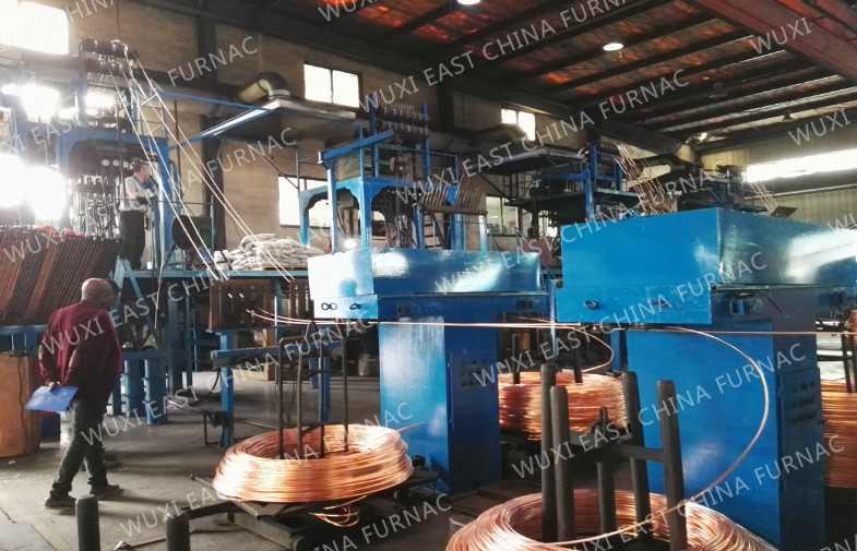 Copper Brass Bronze Rod Continuous Casting Machine Process , Upward Casting Machine