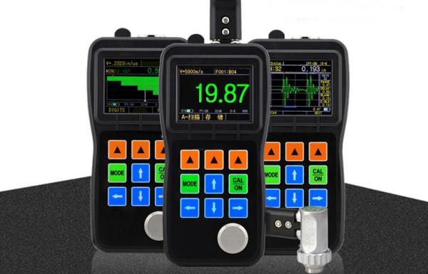 OLED Screen Echo-Echo Mode Non Destructive Ultrasonic Thickness Gauge with Color
