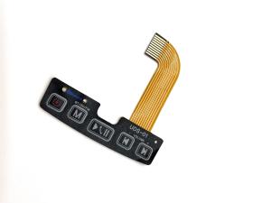 Texture Mylar Side LED Backlight Membrane Switch With Molex 0.5MM Pitch