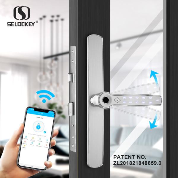 Quality 35A Bluetooth App Keypad Mortise Hook Aluminium Door Locks And Handles for sale