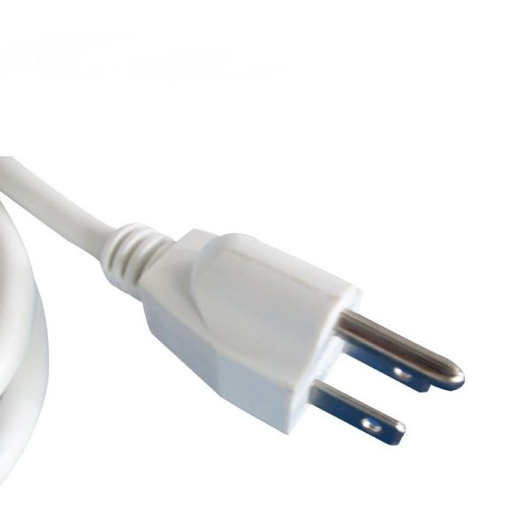 Quality UL listed Nema 5-15p power cord, white flexible cord for sale