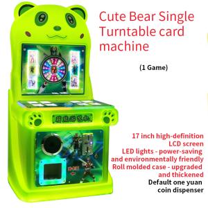 China Play Win Coin Drop Amusement Game Turntable Card Machine Button Game on sale