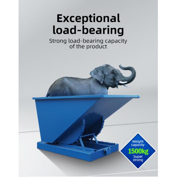 Mobile 2 Cubic Yard Self Dumping Hopper Outdoor Steel Dump Hopper
