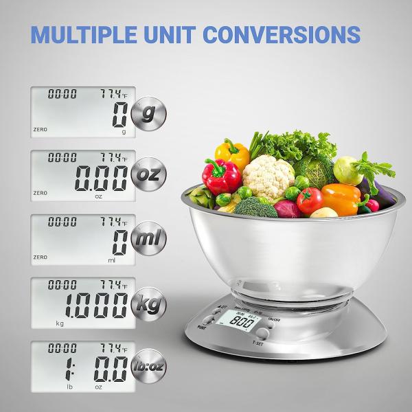 Home Usage Scale Large Capacity Customization Electronic Food Nutrition Weight 5kg Digital Display Kitchen Food Weighing Scales