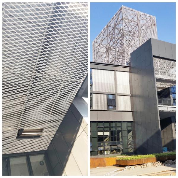 Anodized Expanded Aluminium Mesh Sheets 4 Feet*8 Feet For Facade Cladding