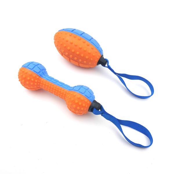 Quality Non Toxic TPR Durable Interactive Indestructible Squeaky Dog Toys With Sound for sale