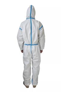 Buy cheap White PPE Coverall Disposable Coverall SMS For Industrial Workwear Uniform product