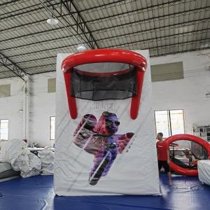 Attractive Interactive Inflatable Basketball Shootout Game Inflatable Basketball Target Toss Game