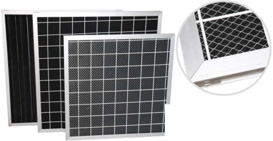 High Efficiency Active Air Carbon Filter Metal Frame Pad Primary Air Filter