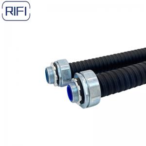 Buy cheap Black Flexible Conduit And Fittings 4 Inch PVC Gasket Straight Connector product