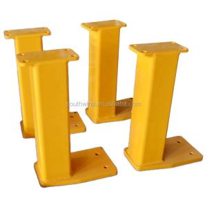 China Heavy Duty Post Base Metal Steel Fence Anchor Steel Deck Surface Mount Base Plate on sale