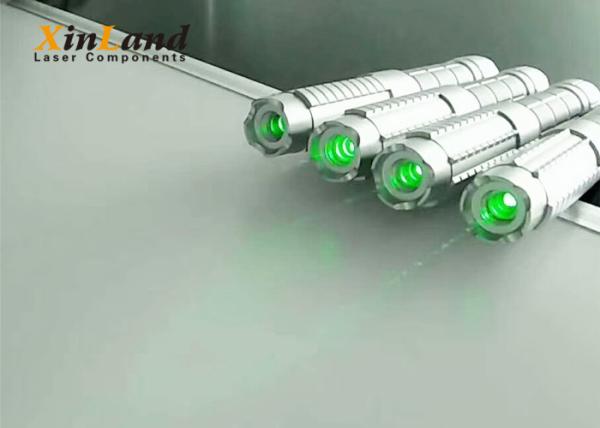 Quality Teaching Green 520nm Laser Pointer / Strong Laser Pointer Silver Switch for sale