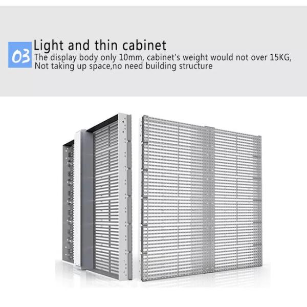 Indoor Glass Transparent LED Display Panel P3.91-7.8 HD Outdoor