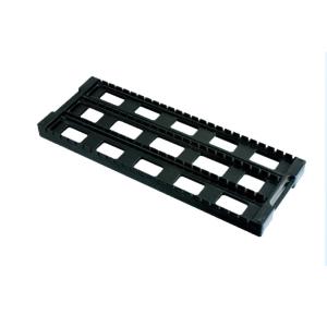 China H Style 25 Slots ESD Magazine Rack PCB Handling Trays Conductive Polypropylene Material on sale