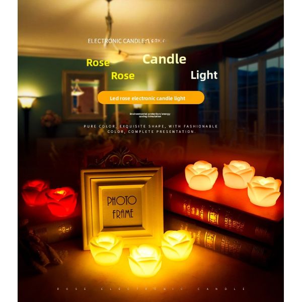 Rechargeable Eco-Friendly LED Tea Light with Remote Control for Romantic Home Decoration