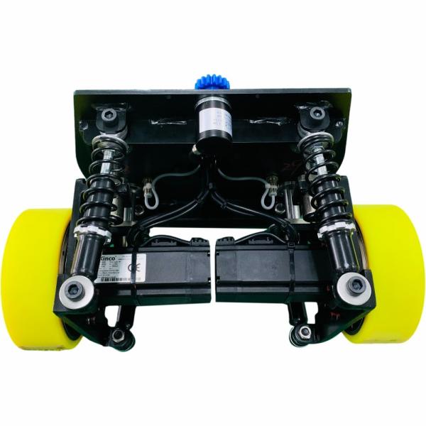 300KG Load Polyurethane Double Differential Wheel AGV Differential Steering Unit