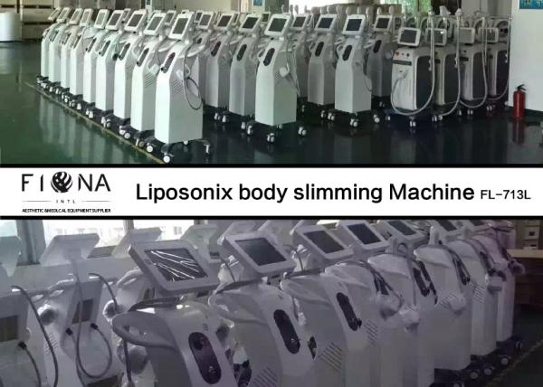 Quality Skin Tightening Vacuum Fat Loss Machine 7MHZ Frequency 45kg White Color for sale