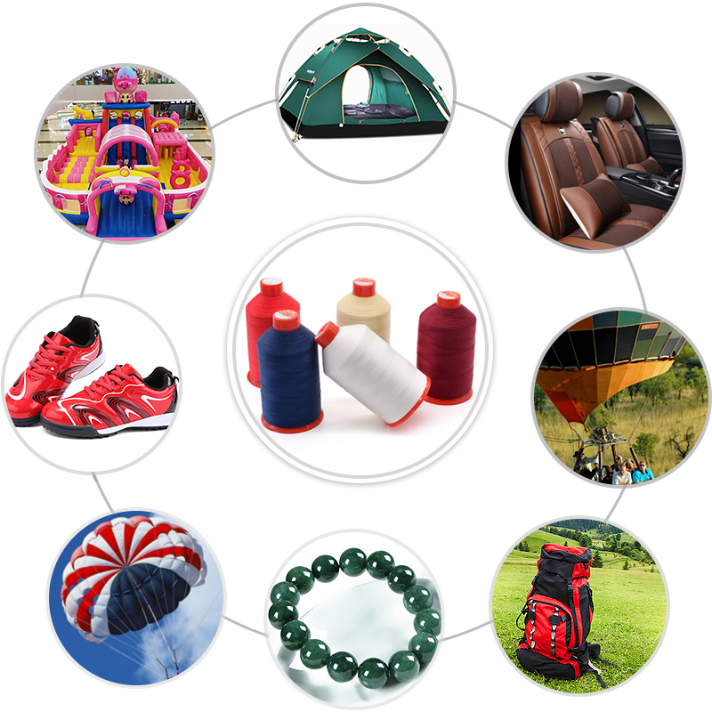 Filament Yarn Type Heavy Duty V69 Tex 70 Nylon Bonded Thread 210D/3 69 for Leather Goods