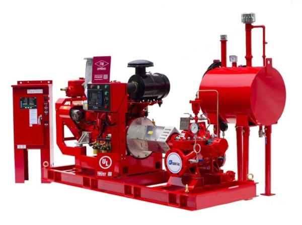 Quality Diesel Engine Split Case Fire Pump With Electric Motor 1000 GPM for sale