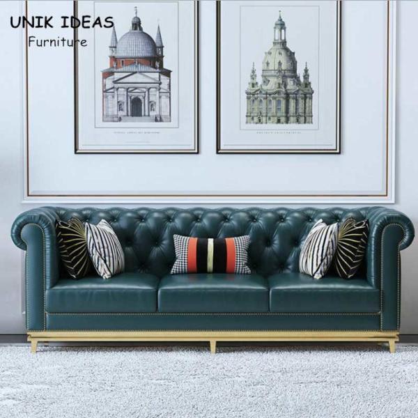 Quality 84 Inch Navy Blue Living Room Sectional Sofa Corner Couch Modular Lounge for sale