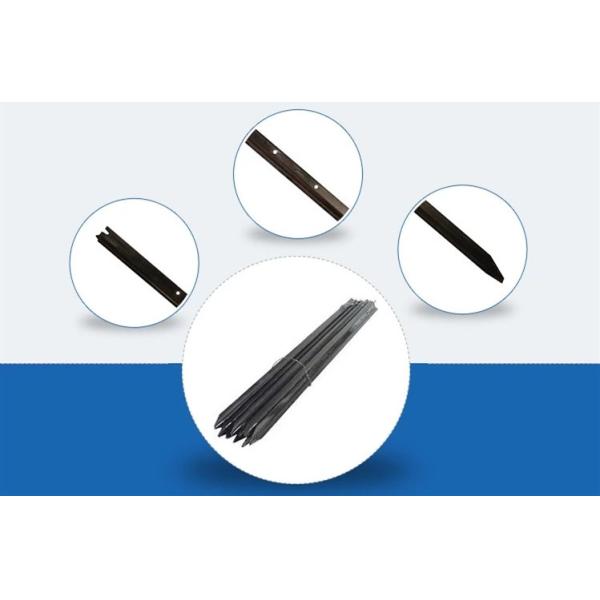 Black Painted Steel Star Pickets Hot Dipped Galvanized Y Fence Post