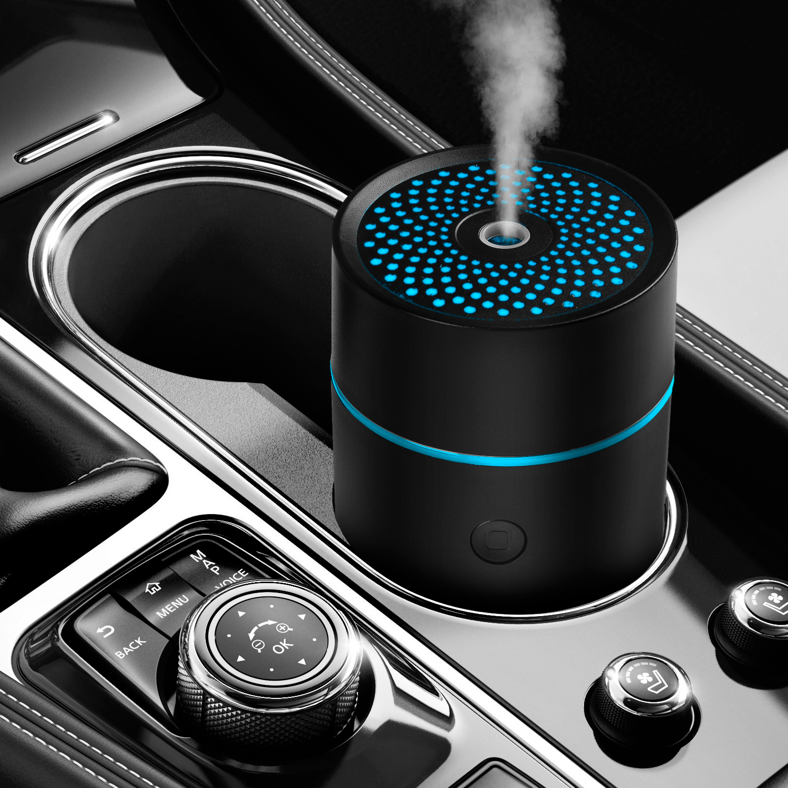 Customized 250ml Water Tank Rock Decoration Aromatherapy Machine Humidifier Jellyfish Light Aroma Diffuser