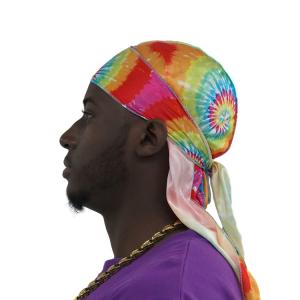 Buy cheap Satin Men Stretchy Cap Hip Hop Design Durag product