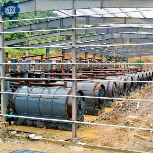 50ton Scrap Tyre Rubber Powder Pyrolysis Production Line For Fuel Oil