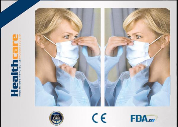 Quality Disposable Sterile Surgical Masks , Face Mask Medical Use For Mouth Protection for sale