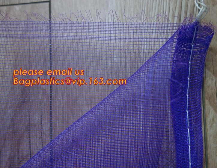 pp tubular fruit net sack, Customize all colors and sizes potato onion mesh raschel bag,Raschel knitting PE mesh vegetab