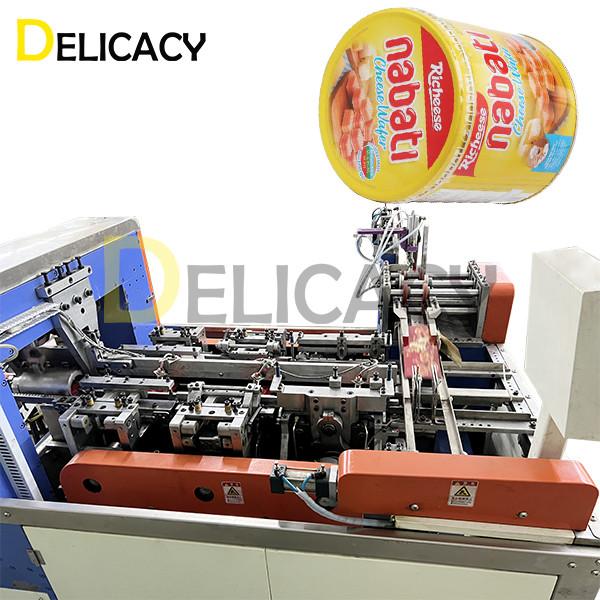 Quality Effortlessly Craft Biscuit Cans Making Machine With The Body Locking Machine Perfecting Sealing Precision for sale