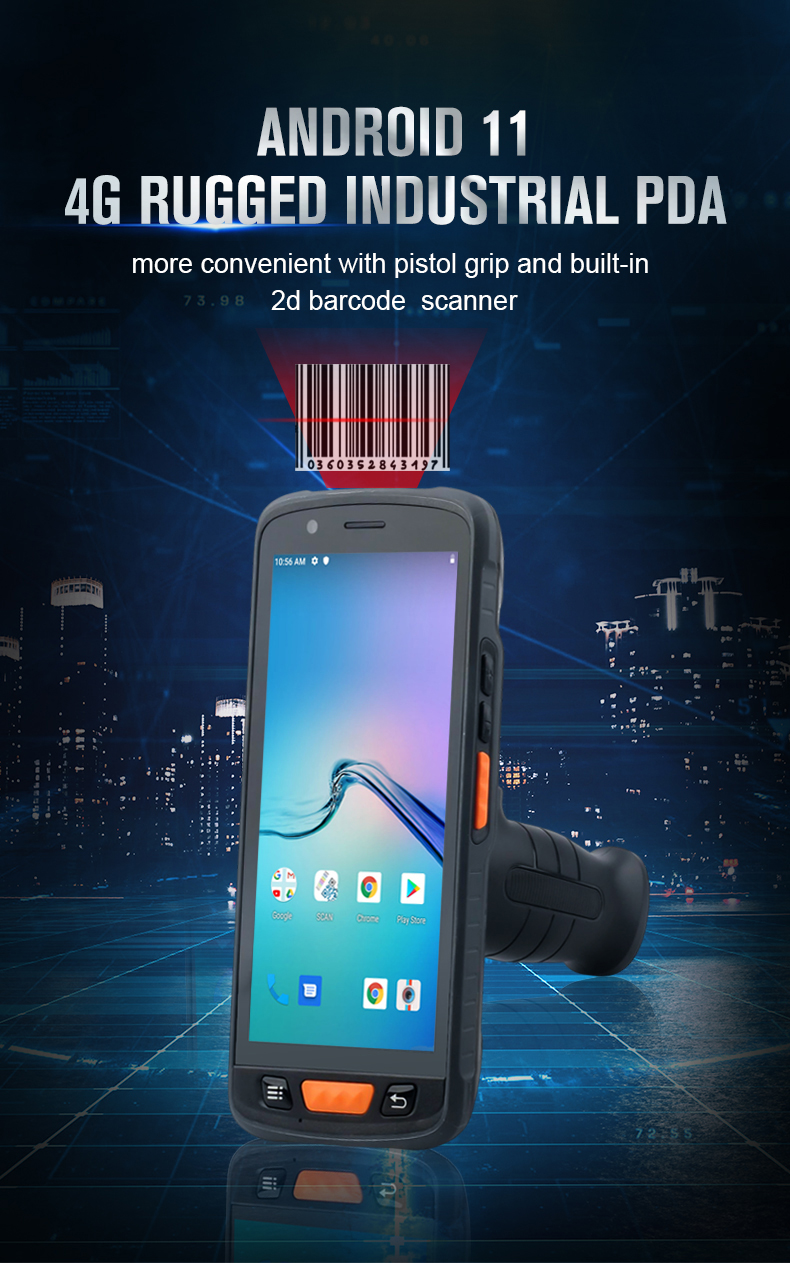 OEM Industrial PDA with Android 2D Barcode Scanner Rugged Handheld Computer Terminal Stock Available