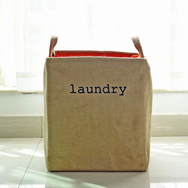 Quality Jute Wicker Foldable Laundry Basket Stackable Dirty Clothes Hamper for sale