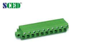 Buy cheap Pitch 7.62mm Single Level Female Plug In Terminal Block Connector 300V 18A , 2P - 12P product