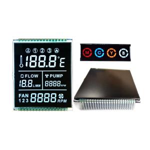 Buy cheap Black Background VA LCD Panel VATN Display Metal Pins Connector product