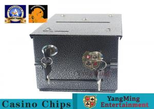 Buy cheap Gambling Poker Table Cash Drop Box Factory Design Metal Tips Holder With Security Lock product