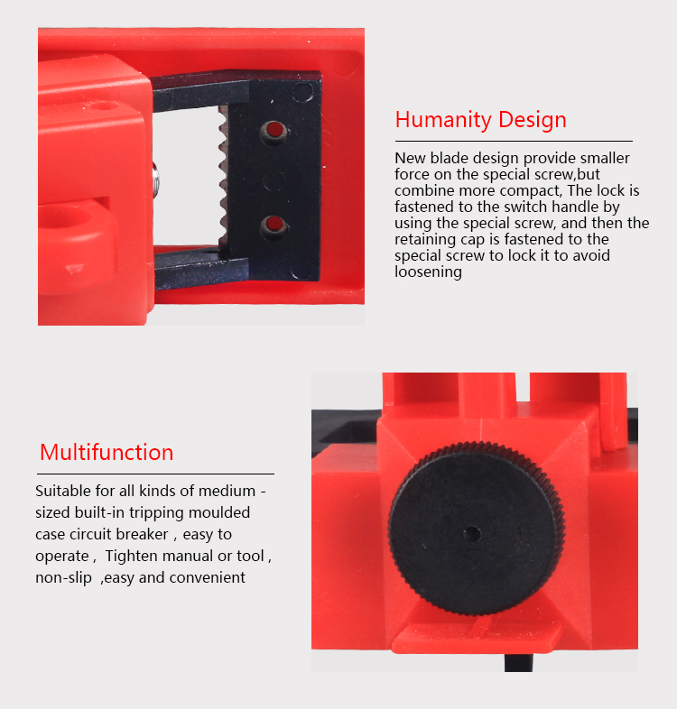 Polypropylene Electrical Lockout Devices Built In Tripping Moulded Case