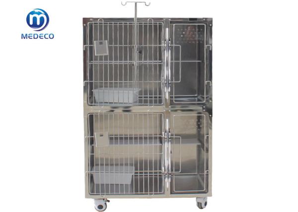 Quality Stainless Steel High-Grade Pet Cat Cage With Middle High-Strength Acrylic Plate Design for sale