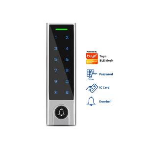 Buy cheap Waterproof ip66 TUYA TTLOCK APP Smart Touch Keypad Password Standalone RFID Card Acess Control Reader with Door Bell product