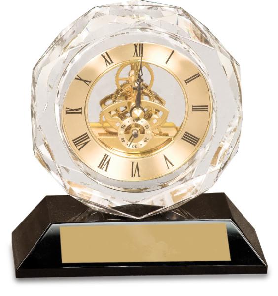 Quality crystal clock for sale