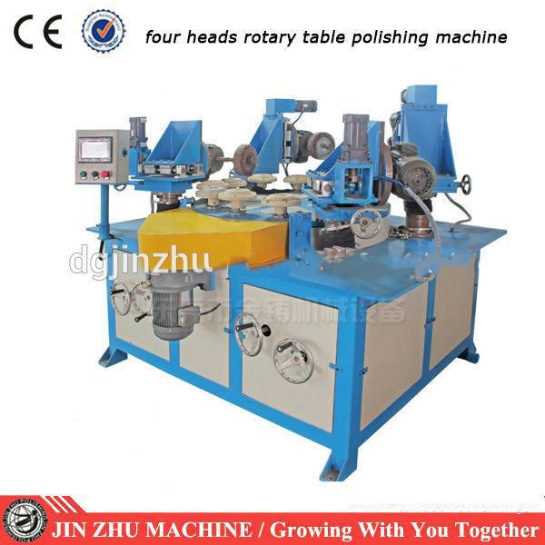 Quality Automatic PLC Metal Buffing Machine Mirror Finishing With Rotary Table for sale