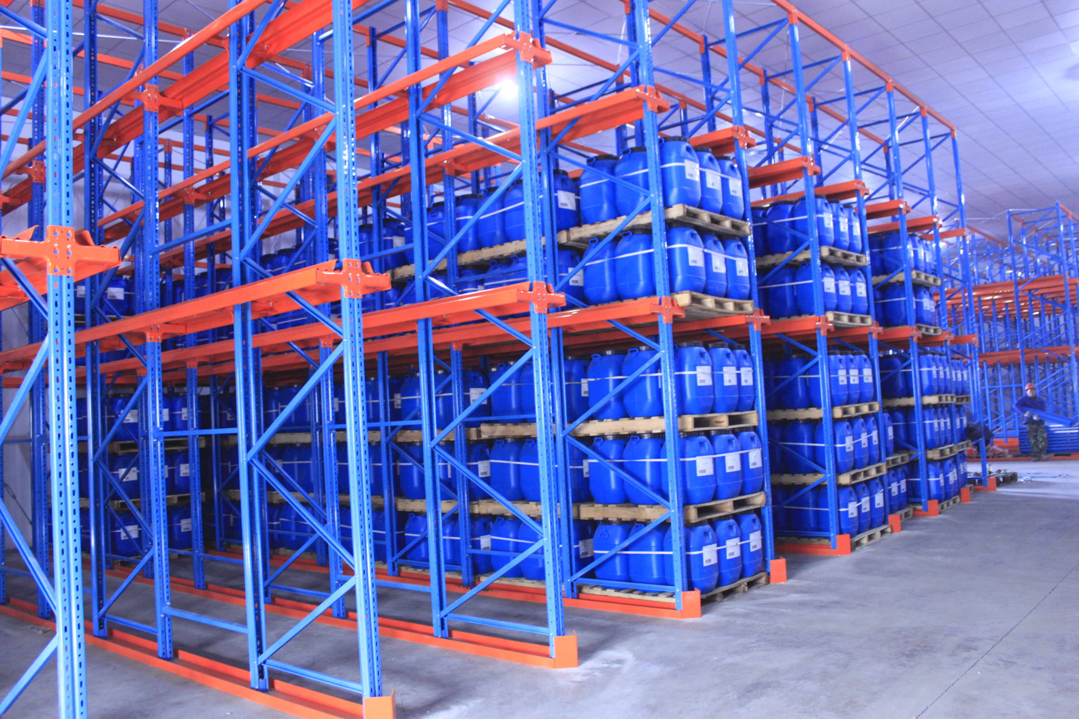 CE Certified Heavy-Duty Drive-In Racking System, Exquisite 5-Level Through-Type Warehouse Racking