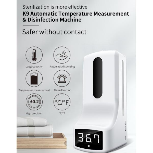 Temperature Detector 1000ml 3W Hand Disinfectant Dispenser